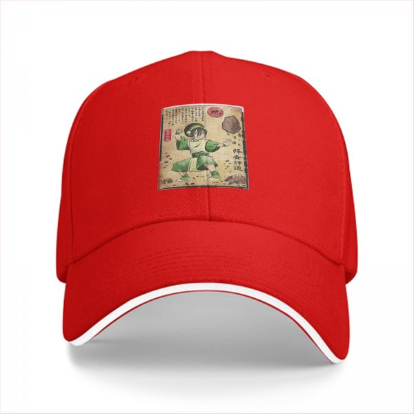 Black Baseball Cap With Avatar The Last Airbender Toph Earthbender Art