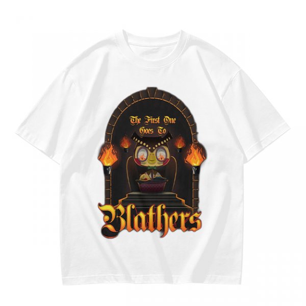 Olive T-Shirt with Gothic Blathers Themed Archway Print