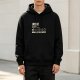 Black hoodie with 'Work Would Not Recommend' 1-star rating print