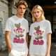 Olive T-Shirt With Rad Skating Radish Cartoon Graphic