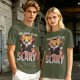 Too Cute To Be Scary Vampire Cat Graphic T-Shirt
