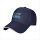 Black Baseball Cap With Thunder Rain Lightning Tarot Card Style Print
