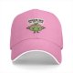 Black baseball cap with 'Working On My Core' fitness apple graphic
