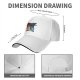 Black baseball cap with fantasy dragon and wolf open book graphic