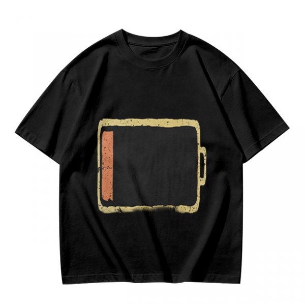 Olive Green T-Shirt With Distressed Retro TV Graphic Print