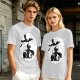 Olive Halloween Witch Silhouette Graphic Short Sleeve T-Shirt