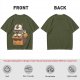 Olive t-shirt with Appa in a box that says Adopt me I'm Lost