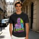 Olive Graphic T-Shirt With ElisaSue Artwork And Slogan