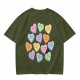 Olive T-shirt with Princess Bride themed conversation heart candies