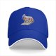Black baseball cap with funny matchstick cartoon design