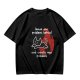 Olive graphic tee with funny cat and leave your problems behind quote
