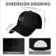 Black Baseball Cap With Cute Raccoon And Evil Shadow Graphic