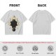 Olive T-Shirt With Cat Phases Moon Cycle Graphic Print