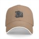 Black Baseball Cap With Astronaut Rainbow Graphic Print