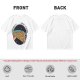 Olive t-shirt with space pizza graphic and Houston have pizza text