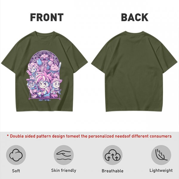 Chrono Trigger Chibi Character Group Graphic T-Shirt