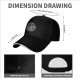 Black Baseball Cap With Anime Swordsman Graphic Print