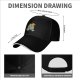 Black Baseball Cap With Cute Cat Book Coffee Graphic
