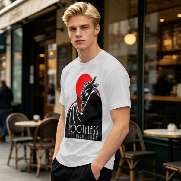 Toothless The Night Fury Dragon Graphic T-Shirt