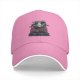 Black Baseball Cap With Giant Monster Cat Cityscape Art Print
