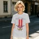 Olive T-Shirt With Cartoon Bacon Champion Medal Print