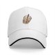 Black Baseball Cap with Cute Boba Tea Print