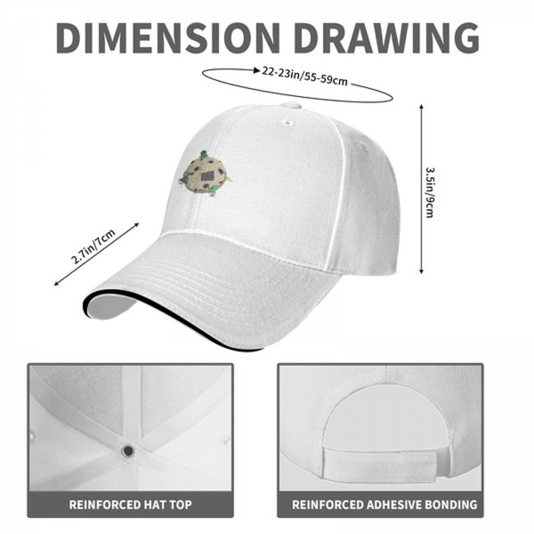 Black baseball cap with aliens repairing a cratered moon design