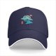 Black Baseball Cap With Anime Silhouette Sunset Art Print