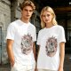 Olive Green T-Shirt with Studio Ghibli Character Collage Print