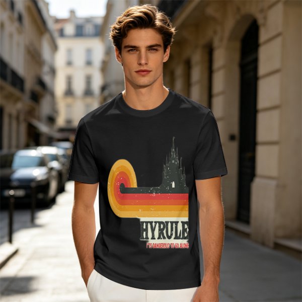 Hyrule Retro Castle Graphic T-Shirt For Fans