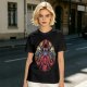 Orc-like magical creature graphic olive green t-shirt