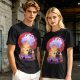 Anime Gear 5 Character Graphic T-Shirt With Sunset Scene