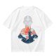 Avatar Aang Silhouette Graphic Tee for Anime Fans