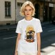 Olive T-Shirt With Dragon Silhouette Full Moon Graphic Print