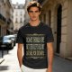 Olive t-shirt with humorous 'some things are better left alone' print