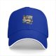 Black baseball cap with pirate skull crew graphic