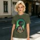 Attack on Titan layered silhouette graphic olive t-shirt