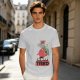 Olive T-Shirt with 'Not Today I'm Berry Tired' Strawberry Print