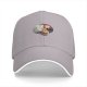 Black baseball cap with hand holding paper over red moon forest print