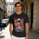 One Piece Monkey D. Luffy Graphic Print Olive T-Shirt