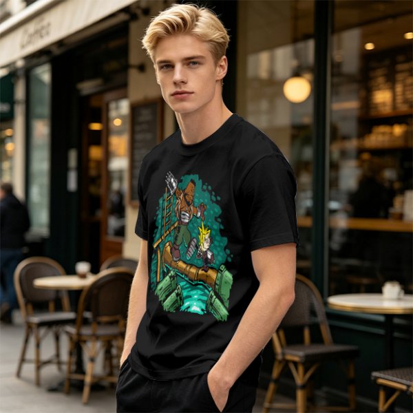 Final Fantasy VII Barret and Cloud Graphic Tee