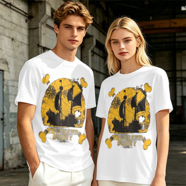 One Piece Thousand Sunny Pirate Ship Graphic T-Shirt