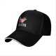 Black baseball cap with Kirby holding cake and knife, text 'Calm Down I'm Only Here For The Cake'