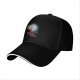 Black baseball cap with The Owl House Eda and King graphic print