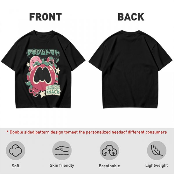 Kirby Maxim Tomato Power-Up Snack Graphic T-Shirt