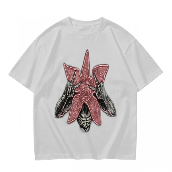 Olive Green T-Shirt With Starfish Monster Rock Hand Print