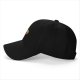 Black Baseball Cap With Cute Ramen Bowl Graphic Design