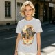 Olive T-Shirt Featuring Godzilla Eating Ramen Noodles