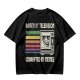 Raised by Television Corrupted by Memes Retro Graphic T-Shirt