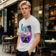 Olive T-Shirt With Galaxy Ramen Bowl Kawaii Graphic